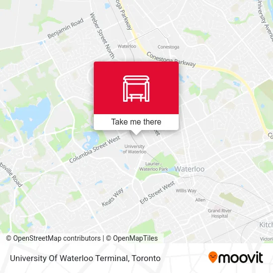University Of Waterloo Terminal map