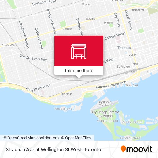 Strachan Ave at Wellington St West map