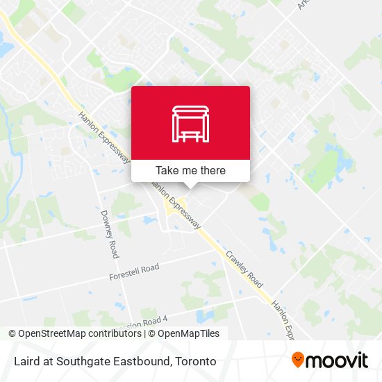 Laird at Southgate Eastbound map
