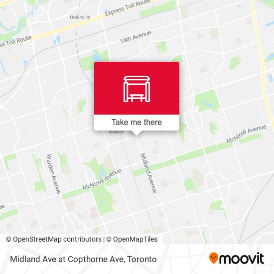 Midland Ave at Copthorne Ave map