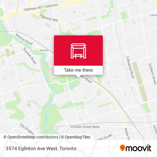 3574 Eglinton Ave West map