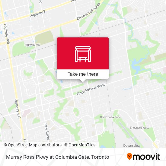 Murray Ross Pkwy at Columbia Gate map