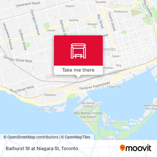 Bathurst St at Niagara St plan