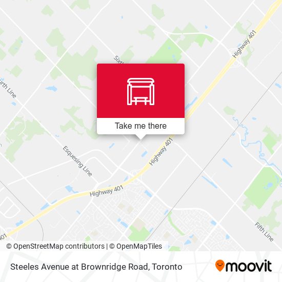 Steeles Avenue at Brownridge Road map