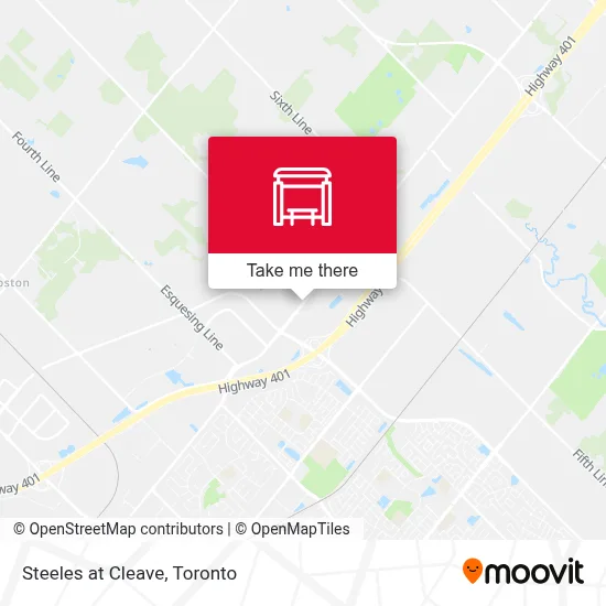 Steeles at Cleave map