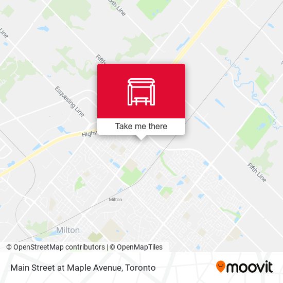 Main Street at Maple Avenue map