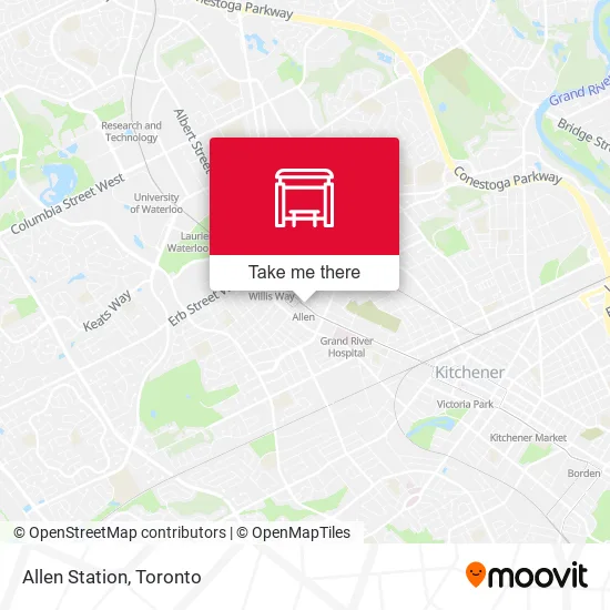 Allen Station map