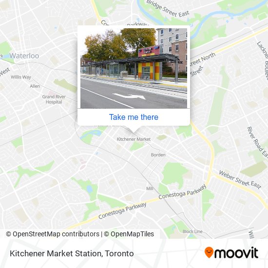 Kitchener Market Station map