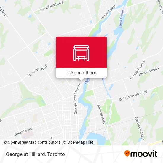 George at Hilliard map