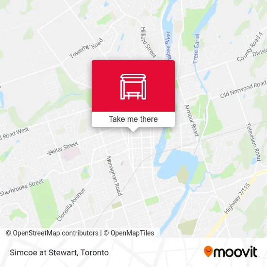 Simcoe at Stewart map