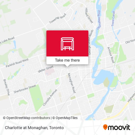 Charlotte at Monaghan map