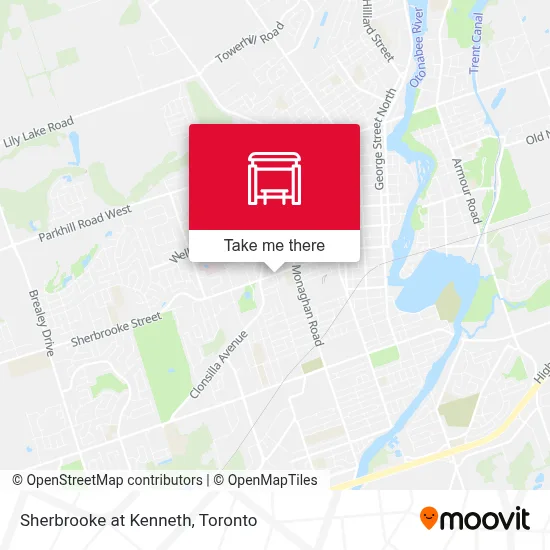 Sherbrooke at Kenneth map