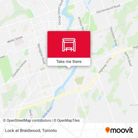 Lock at Braidwood map