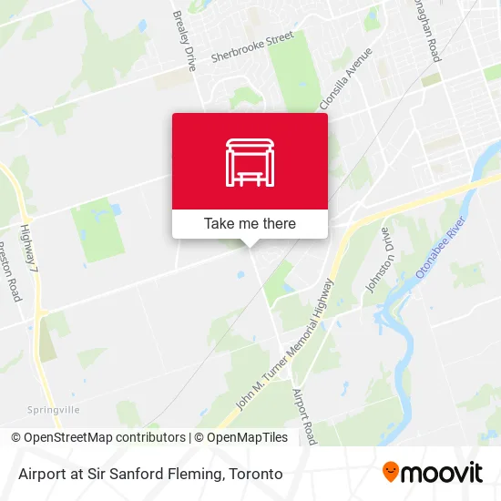 Airport at Sir Sanford Fleming map