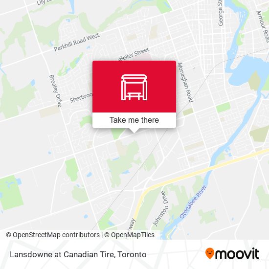 Lansdowne at Canadian Tire map