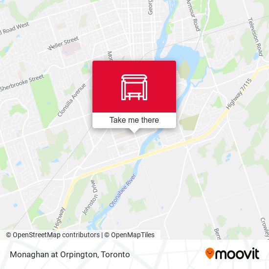 Monaghan at Orpington map
