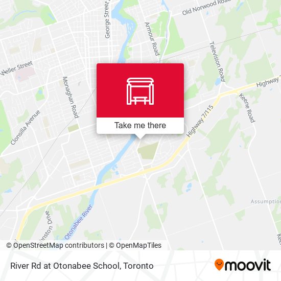 River Rd at Otonabee School map