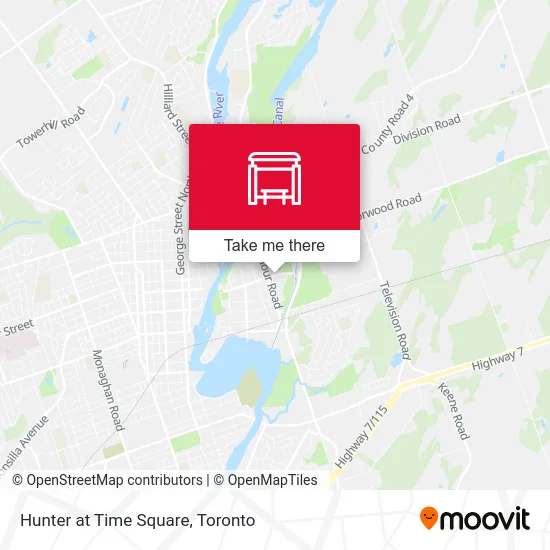 Hunter at Time Square map