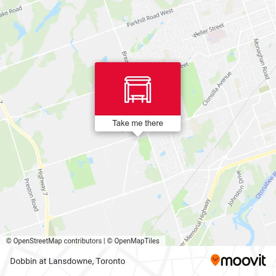 Dobbin at Lansdowne map