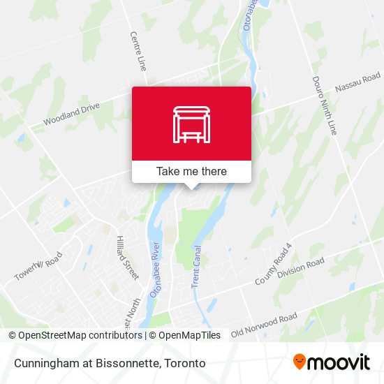 Cunningham at Bissonnette map