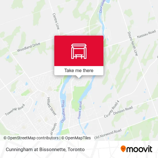 Cunningham at Bissonnette map
