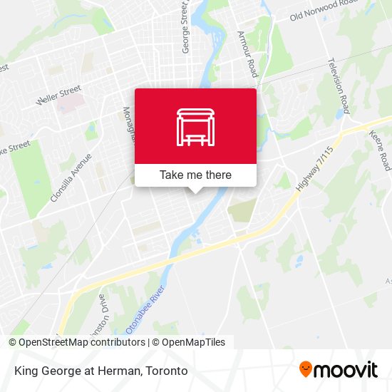 King George at Herman map