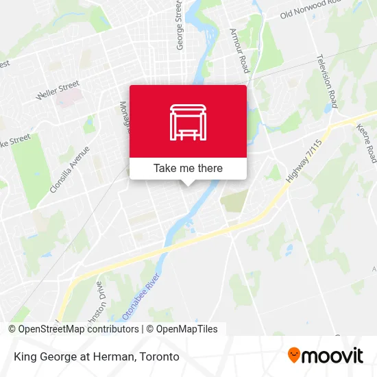 King George at Herman map