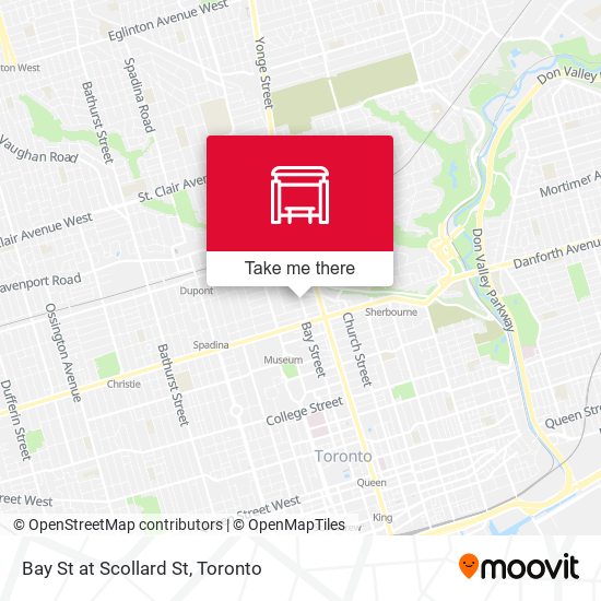 Bay St at Scollard St map