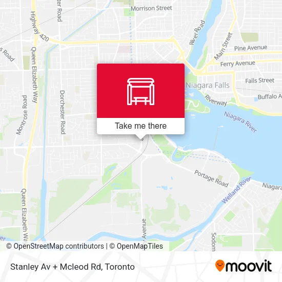 Stanley Av + Mcleod Rd map