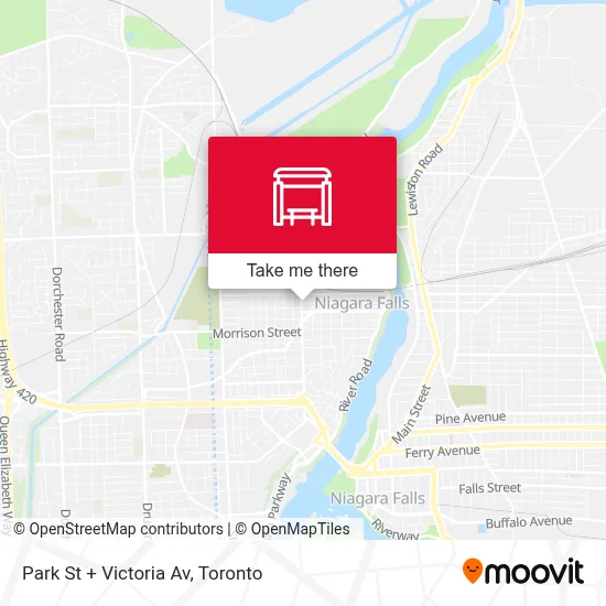 Park St + Victoria Av map