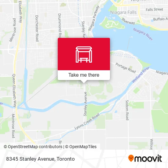 8345 Stanley Avenue map