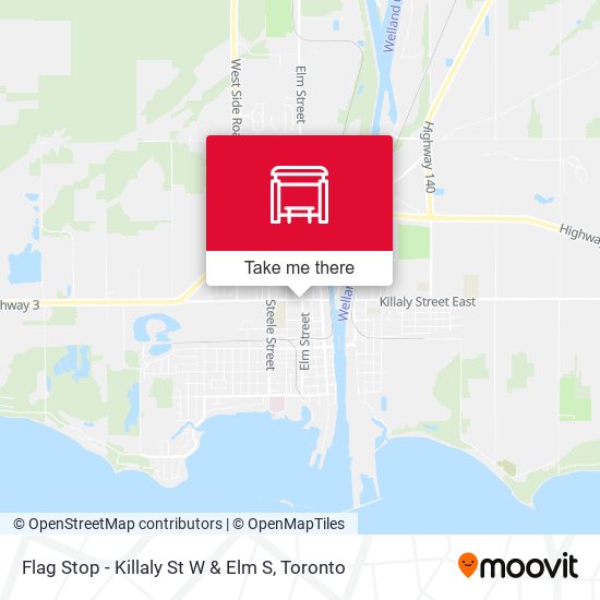 Flag Stop - Killaly St W & Elm S map