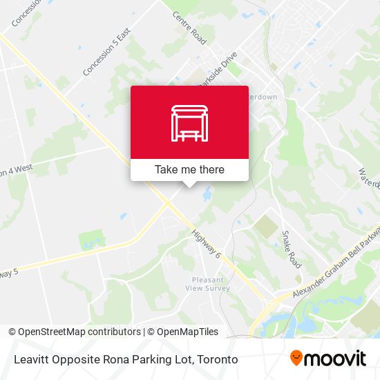 Leavitt Opposite Rona Parking Lot map