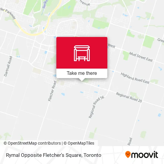 Rymal Opposite Fletcher's Square map