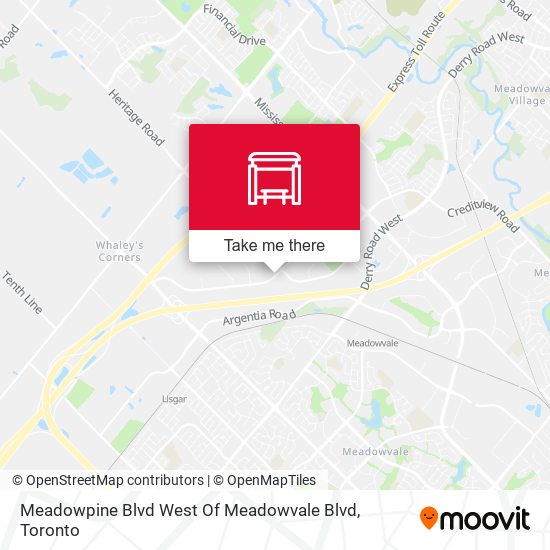 Meadowpine Blvd West Of Meadowvale Blvd map