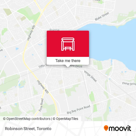 Robinson Street map