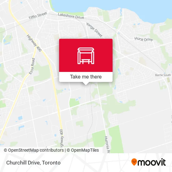 Churchill Drive map