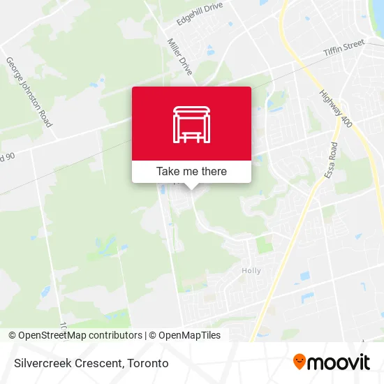 Silvercreek Crescent map
