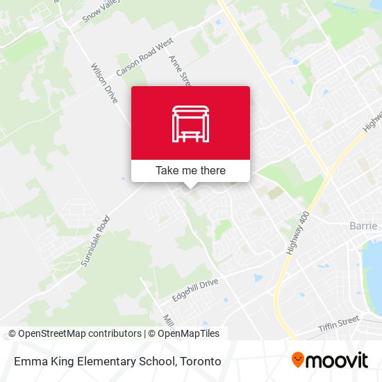 Emma King Elementary School map