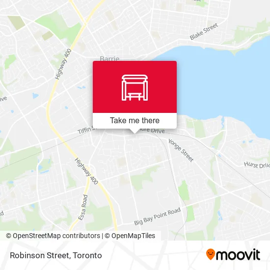 Robinson Street map