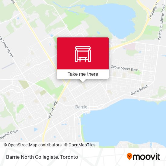 Barrie North Collegiate map