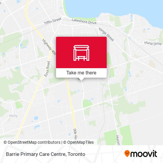 Barrie Primary Care Centre map