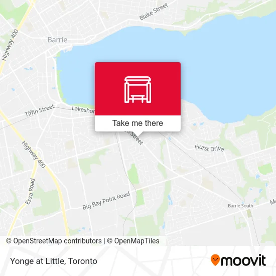 Yonge at Little map