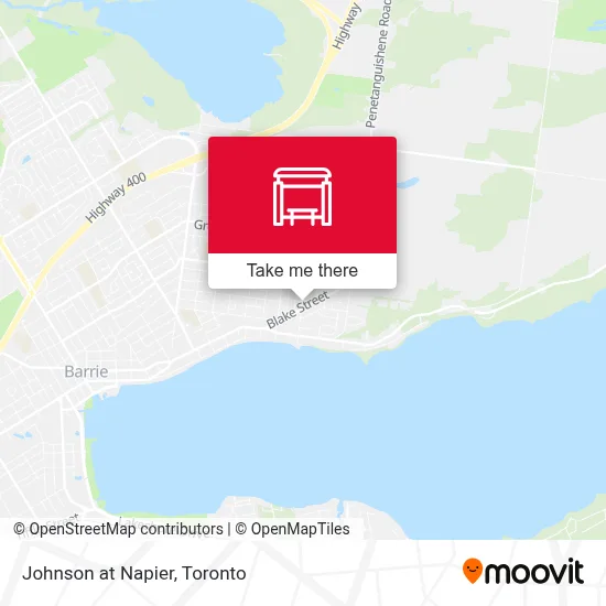 Johnson at Napier map