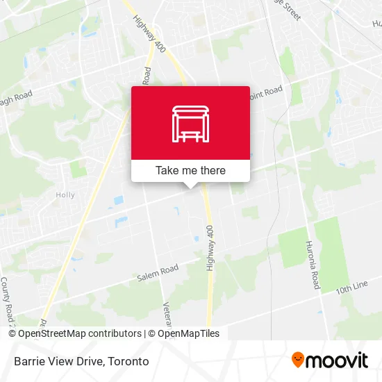 Barrie View Drive map