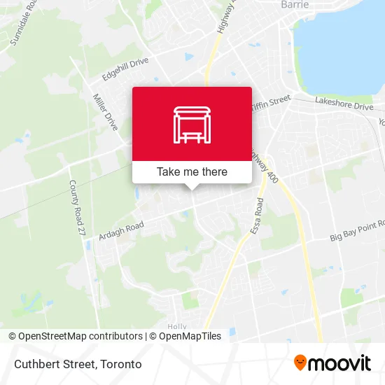 Cuthbert Street map