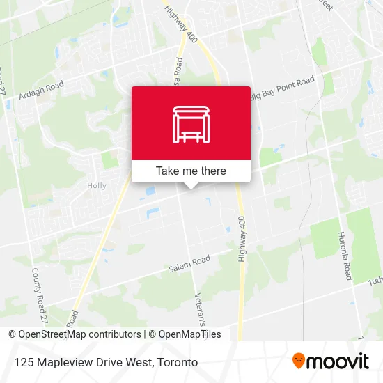 125 Mapleview Drive West map