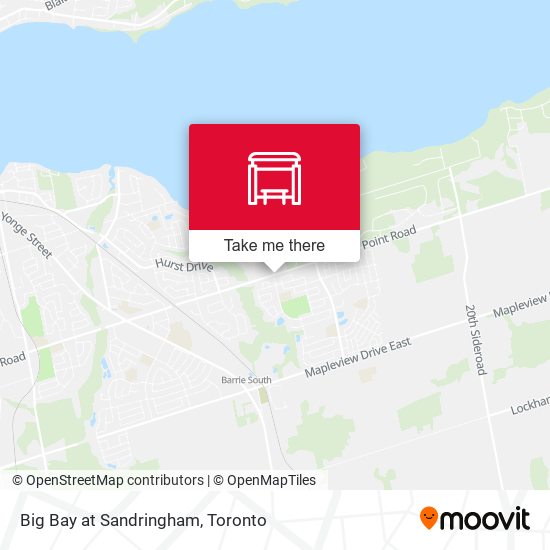 Big Bay at Sandringham map