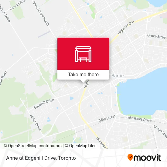 Anne at Edgehill Drive map