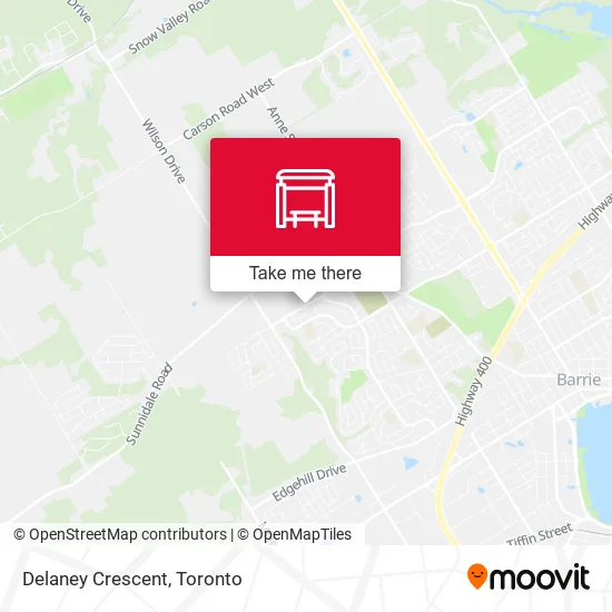 Delaney Crescent map